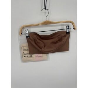 NWT Deangelmon Pursue Stylish Strapless Non Slip Bra Women Small Light Brown